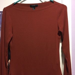 orange/brown bodysuit